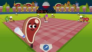 playing GOOGLE DOODLE BASEBALL