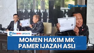 Momen Hakim MK Pamer Ijazah ke Publik seusai Dituding Palsu: Jangan Difoto, Ntar Diedit Saya Pusing