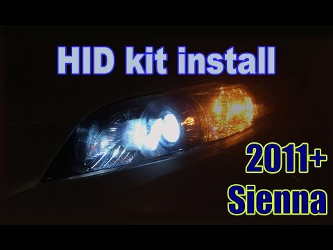 TRS/Morimoto HID INSTALL on 2014 Sienna (HOW TO)