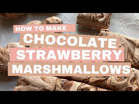 How to Make Chocolate Covered Strawberry Artisan Marshmallows from Scratch without Pork Gelatin
