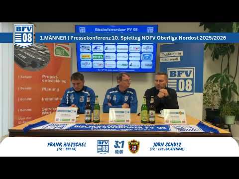Pressekonferenz 10.Spieltag NOFV Oberliga Nordost: BFV 08 - 1.FC Lok Stendal
