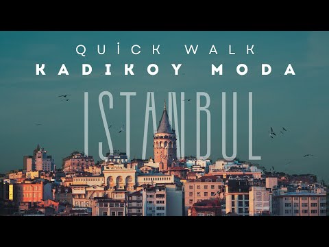 ISTANBUL IN 4K | Quick Walk | Moda District in Kadıköy – Famous Ice Cream & Local Streets