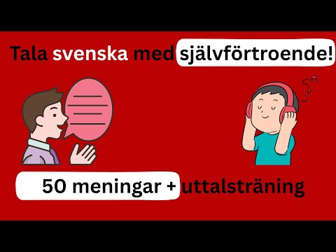 50 viktiga meningar för att lära sig svenska | Praktisk övning i uttal och hörförståelse