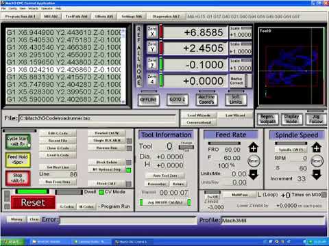 Taking a look at the screens in Mach3
