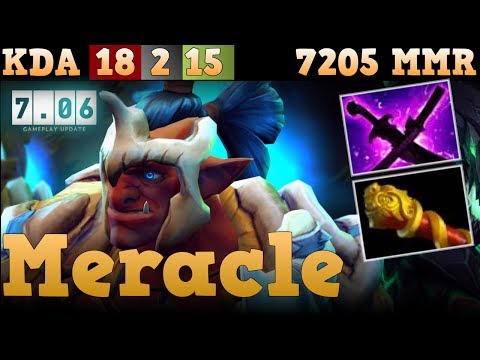Meracle Troll Warlord Patch 7.06 mmr full game.