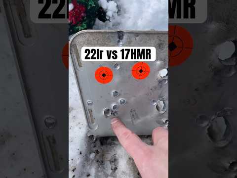 Bullet Penetration in Aluminum Plate - 22lr vs 17HMR
