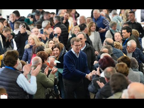 Alberto Núñez Feijóo y María José Sáenz de Buruaga participan en acto en Vega de Pas.