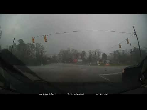 3-25-21 - Centreville, AL Wedge tornado with insane inflow winds