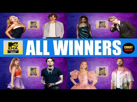 EMA's 2024 - ALL WINNERS | 2024 MTV European Music Awards | ChartExpress