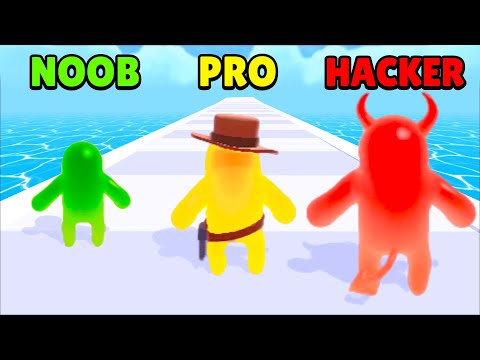 🤢 NOOB vs 😎 PRO vs 😈 HACKER -  Join Blob Clash 3D | Download App Store APK