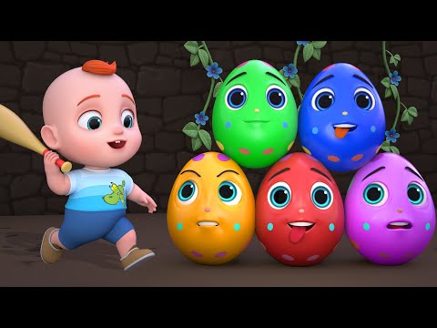 ¿Qué Hay en el Huevo Sorpresa? | Huevos sorpresa en la cueva | Bebé Leo Canciones Infantiles