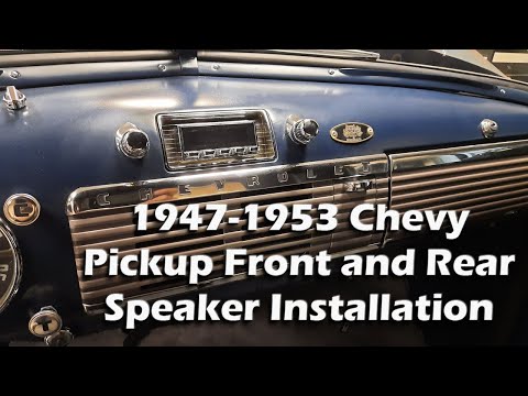 Installing Stereo Speakers in a 1st Series Chevy Pickup - Crank it up!