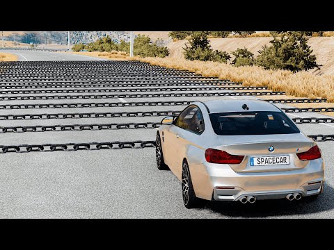 Cars vs Numerous Chains – BeamNG.Drive