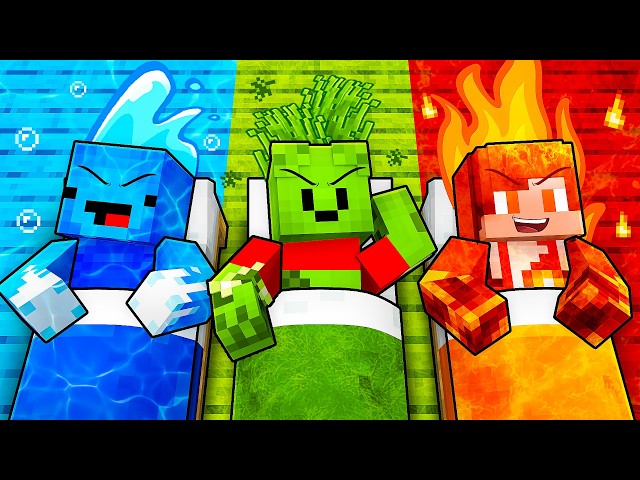 JJ and Mikey Are Having an ELEMENTAL Sleepover in Minecraft - Maizen SDDEFAULT Thumbnail
