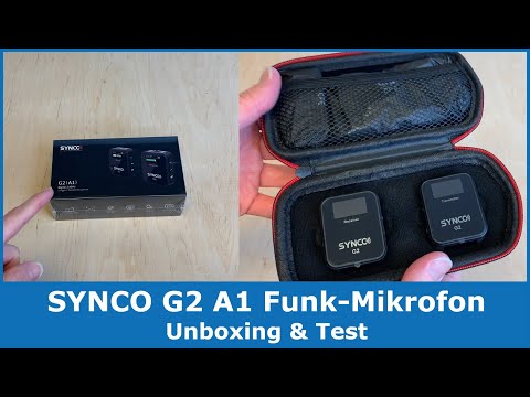 Synco G2 A1 Funk-Mikrofon-Set || Unboxing & Test (Praxistest mit Tonaufnahmen)