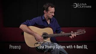 Video thumbnail for Wabi Sabi 12 String Acoustic Guitar by Luna Guitars by Luna Guitars