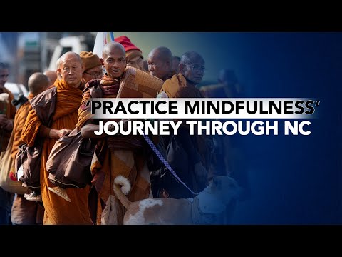 Buddhist monks stop in Randolph County, North Carolina to spread message of peace, mindfulness