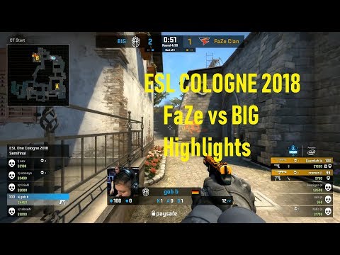 Tabsen AWP Skills / ESL COLOGNE 2018 - FaZe vs BIG - Highlights inferno 07.07.2018