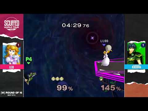 lloD (Peach) vs. KoDoRiN (Marth) | Scuffed World Tour Melee Winners Round of 16