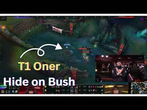 T1 ONER *HIDE ON BUSH* to kill GEN Peanut!