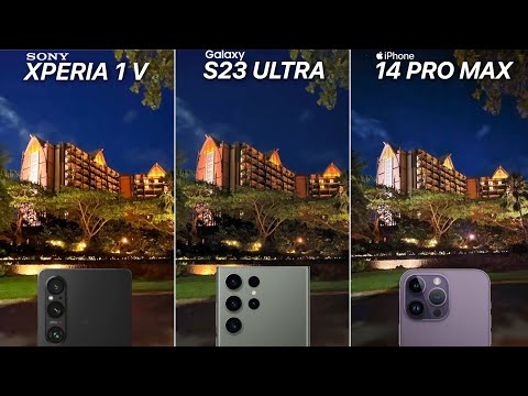 Sony Xperia 1 V vs Galaxy S23 Ultra vs iPhone 14 Pro Max Camera Test