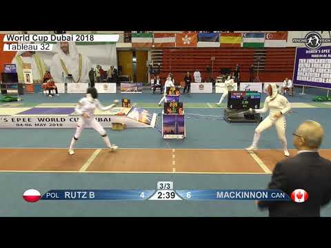 FE 2018 451 T32 13 F E Individual Dubai UAE WC RED RUTZ POL vs MACKINNON CAN