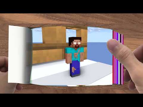 FLIPBOOK   Monster School DNA RUN 3D CHALLENGE   Minecraft Animation009