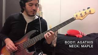 Video thumbnail for Fretless Squire Precision Bass Quick Demo by Diario de un Bajista