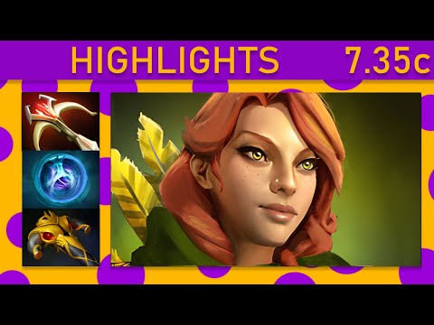 ⭐ Yopaj- Windranger 30+ K/A! Mid Highlights 7.35c - Dota 2 Top MMR