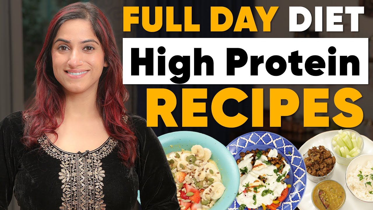 Full Day of Eating - High Protein Veg Diet Plan for Weight Loss | By GunjanShouts