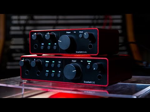 Focusrite Scarlett Gen 4 USB-C Audio Interfaces (Solo, 2i2, 4i4) | Overview and Demo