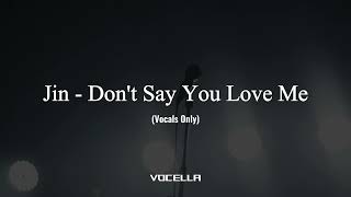 Download lagu Jin - Don't Say You Love Me (Acapella/Vocals Only) mp3