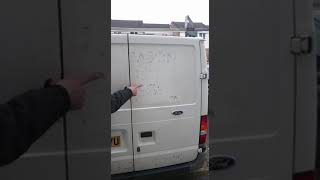 How to remove sticker glue from van paint