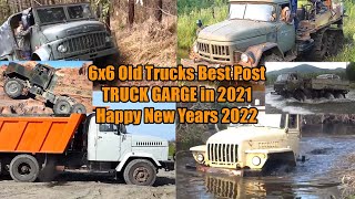Old Trucks 6x6 Off Road | BEST POST TRUCK GARAGE In 2021 | Happy New Years 2022