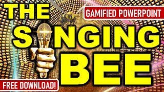 THE SINGING BEE GAMIFIED POWERPOINT ✨ (FREE DOWN