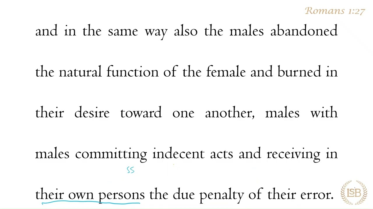 BTV: Romans 1:27c
