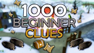 Loot From 1,000 Beginner Clue Scrolls