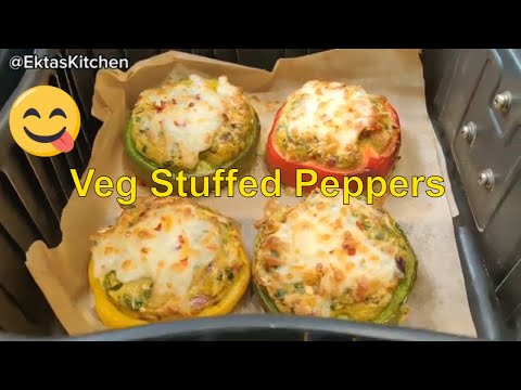 Stuffed Shimla Mirch Recipe | Healthy & Flavorful Vegetarian Dish | Easy Bell Pepper Filling