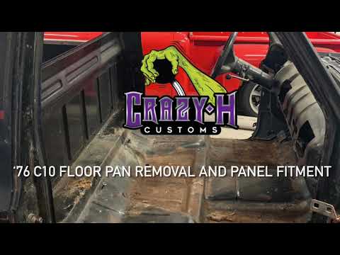 ‘76 C10 Floor Pan Removal and Patch Panel Replacement Part 1