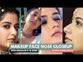 Beautiful Kannada Actress Ashika Ranganath Face Makeup Nose Closeup Face Lips Eyes With Biography