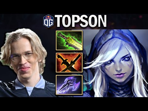 OG.TOPSON SMURF DROW RANGER WITH ETHEREAL BLADE & MAGE SLAYER - DOTA 2 GAMEPLAY