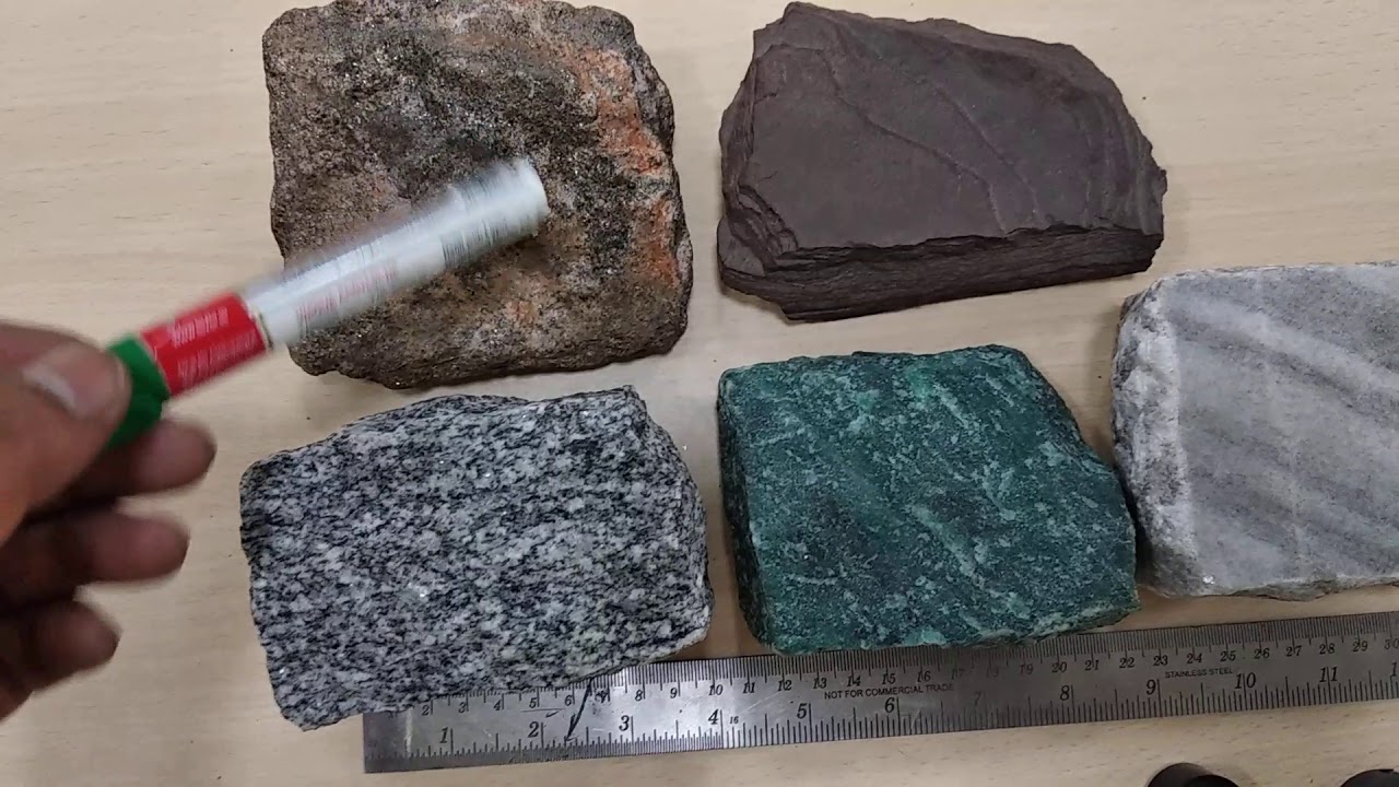 BMSIT CIVIL Geology Lab Physical Properties of Metamorphic Rocks and their industrial uses