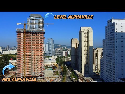 Drone em Alphaville: Obras do Neo Alphaville mais Level Alphaville - Barueri - Grande São Paulo