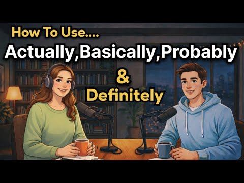How To Use Everyday Vocabulary Words | Actually,Basically Probably & Definitely | English Podcast