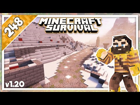 Minecraft Survival | Relaxing Builds - Castle Ruin Roads (No Commentary, Lofi) | Ep.248