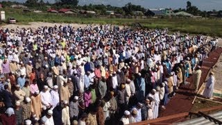preview picture of video 'Eid prayer | Eid-ul-Fitr 2013 | Eidgah | Suriname | 720p HD'