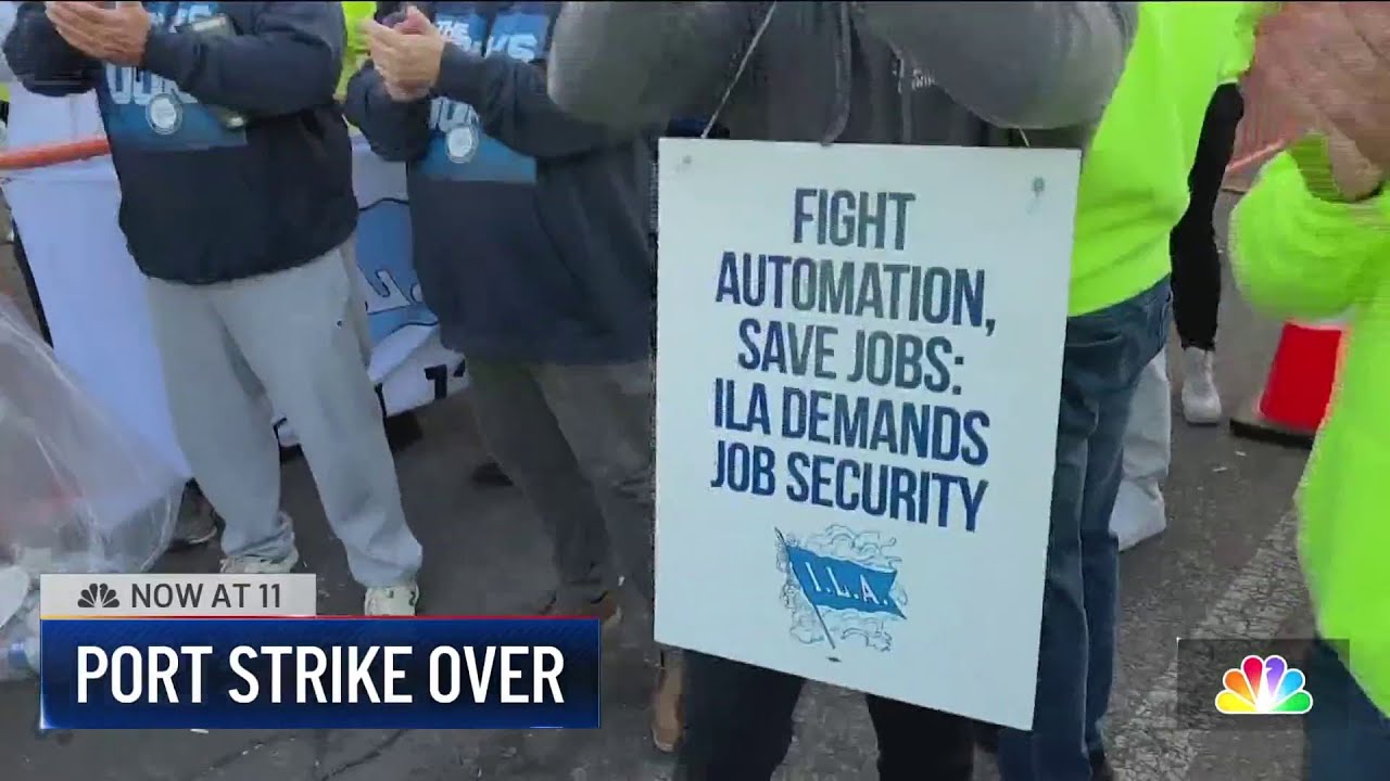 Port workers' strike ends after both side reach tentative deal | NBC New York