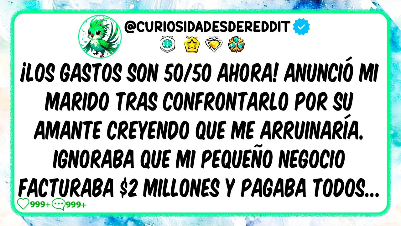 ¡Los gastos son 50/50 ahora! anunció mi marido tras confrontarlo por su AMANTE creyendo que me'...