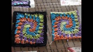 Pine Notes ~ Crochet Update ~ Swirly Girl Granny Square, Fest. of Finishing, & Christmas in July
