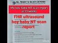 Ultrasound NT Scan Report Boy Baby At 13 Weeks Shorts Boybaby Genderreveal Ultrasound